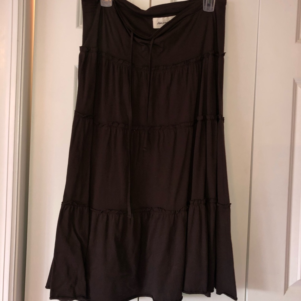 Brown maxi skirt